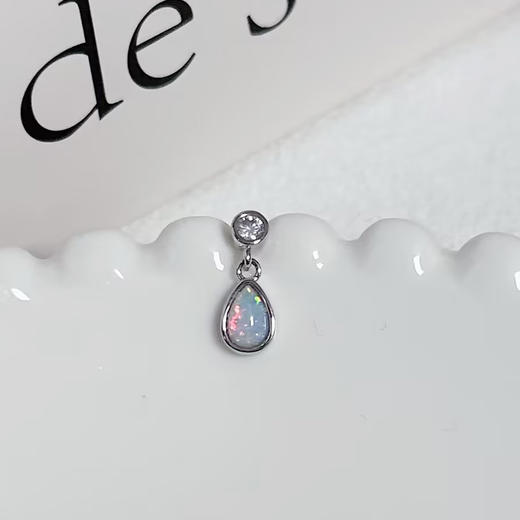 彩色水滴医用钛钢耳饰-纪念日百货门店同款162895530 商品图2