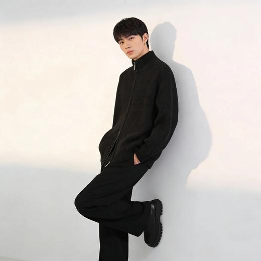 【质感肌理面料 松弛慵懒风】厚款开衫毛衣外套（ A68-9022） 商品图5