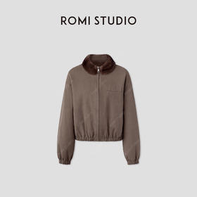 ROMISTUDIO"气质老钱"紫水貂挺括舒适高端皮草外套 RWCWW05192