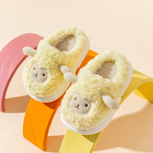 【毛绒内里蓄热舒适❗️防滑耐磨抓地力强】儿童棉拖鞋室内家居毛毛秋冬毛拖鞋冬季棉鞋男童女童小童宝宝拖鞋。jb 商品图3