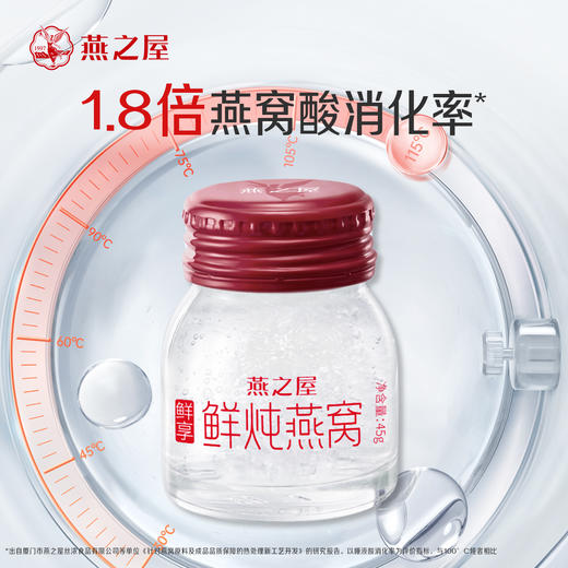 【积分兑换】燕之屋新一代鲜炖燕窝鲜享款45g*3瓶 常温环保配送 商品图1