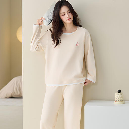 （女款）居家幸福好物大公开‼️秋冬保暖居家服天花板🔥【牧棉儿-德绒羊毛蚕丝情侣家居服套装】好穿到尖叫 德绒自发热面料锁温力max🔥比普通睡衣加倍聚热保暖‼️ 商品图7