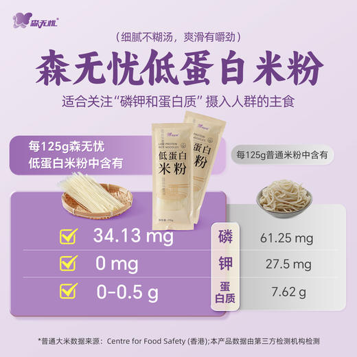 【森无忧严选】森无忧低蛋白米粉  125g/袋 商品图2