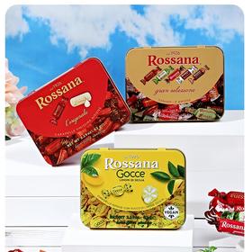 【新品上新】Rossana（迷你装）什锦坚果炼乳流心糖/混合口味流心糖/柠檬味流心糖62g/062372/062373/062374 迷你铁罐系列