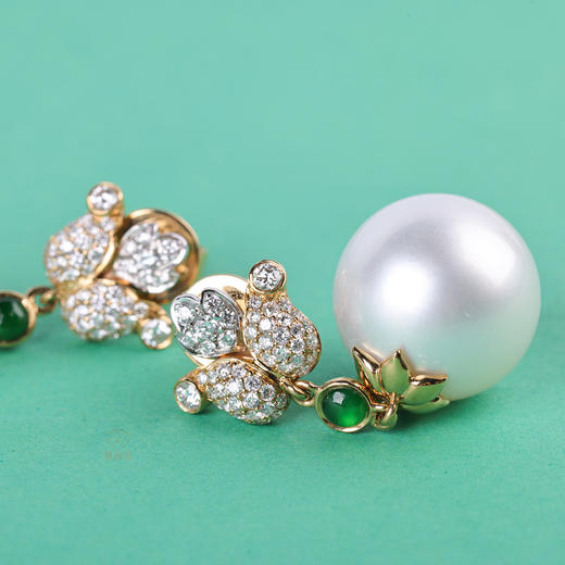 【馥郁】郁金香珍珠耳坠-EZ12405053 商品图2
