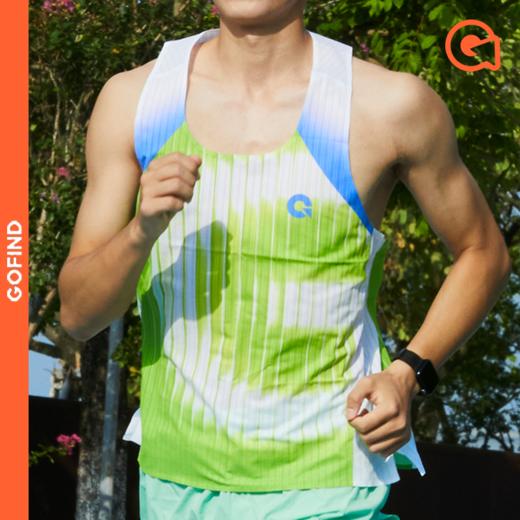【大G系列达人】果凡夏季凉感透气贴合压胶背心男女款跑步GTD11223/GTD12224 商品图0