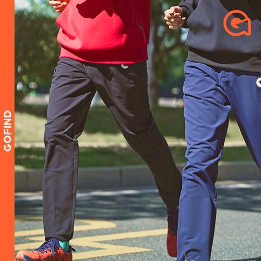 果凡专业跑步运动长裤男女同款防风防泼水抓绒保暖户外马拉松冬款GPB23193 商品图0