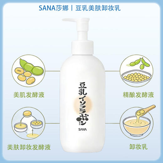 SANA莎娜豆乳美肌保湿卸妆乳 300ml【BS】 商品图1