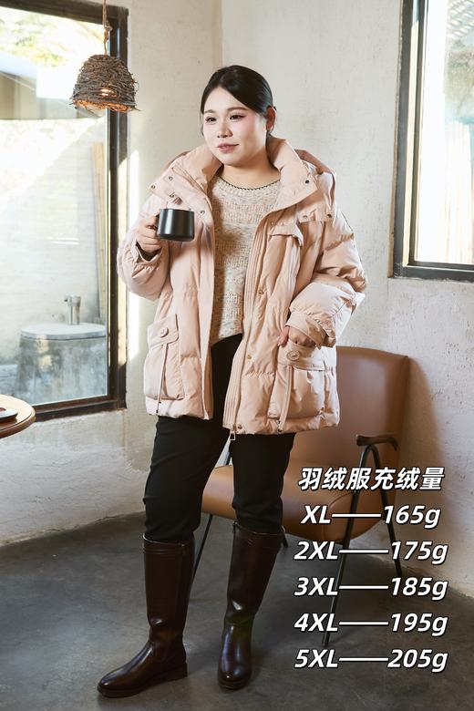 一周发货【温柔范儿  💗粉色羽绒服】自带温柔滤镜的羽绒服~温暖蓬松度/包容好/轻巧无负担，泡芙手感，蓬松饱满立领，防风更保暖，两侧实用大口袋，50白鸭绒填充 商品图2