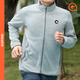 果凡男女同款针织运动外套户外春秋舒适休闲