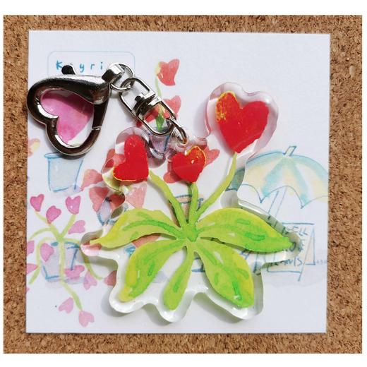 锦江丨七点Ber丨爱心植物钥匙扣 商品图1