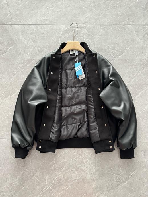 啊迪达嘶 秋冬季新款 刺绣字母休闲棒球服棉服夹克外套 外套男款 商品图4
