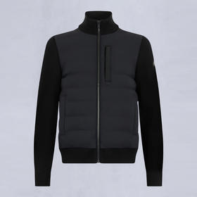 MOOSE KNUCKLES 男士金属驼鹿指节徽标拉链棉服 黑色 M35MK682 313