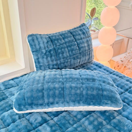 *【秒杀】【品牌直发】加倍生活 A类泡泡兔毛绒床垫 11色可选 学生宿舍床褥子家用软垫 商品图4