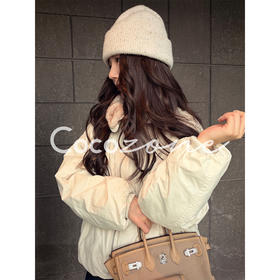 COCO ZONE 刘 一一 “御寒双面穿”立领拉链外套 CD1A1847