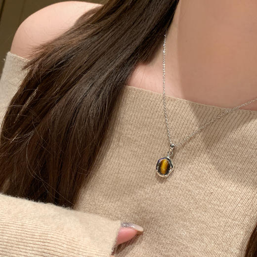 【微信专享款】ARSIS｜秘密花园系列 虎眼纳财吊坠项链 商品图4