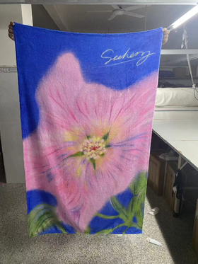 锦江丨scc《盛开》大花披肩毛毯