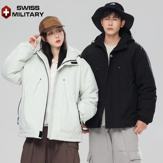 瑞士军工SWISS MILITARY 石墨烯防水防风情侣款户外保暖冲锋棉服 845 商品图14