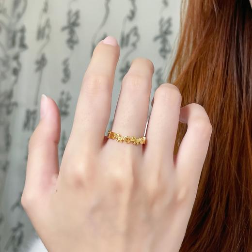 【限时克减150元】足金999 #马年新品 #生肖  #招财纳福  5G黄金亮面实心固口戒指马上有钱金色卡通木马金钱戒圈戒(AN5GQJZ10001),(预售产品下单后不退款不退货不换货不补差价) 商品图3