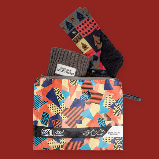 赛乐美丽诺羊毛旅行组合套装新年礼物组合圣诞元旦春节旅友礼包袜帽 商品图1