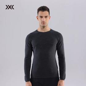 X-BIONIC 轨迹羊毛全成型圆领衫 男贴身舒适轻量控温日常徒步长袖25713