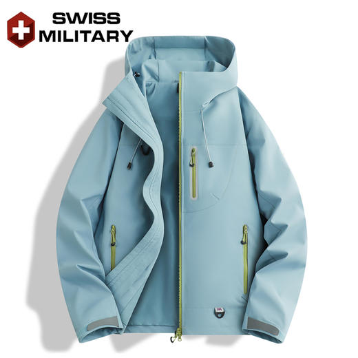 瑞士军工SWISS MILITARY2025新款春秋季户外防风防水男女同款防风冲锋衣( 单冲)7002 商品图2