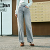 森柔|森马牛仔裤女春季阔腿裤遮肉基础ins潮流简约女生小个子长裤 商品缩略图1