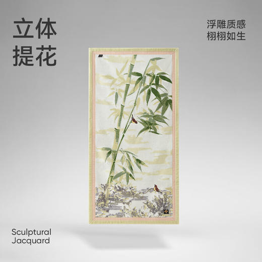 洁玉竹间逸羽浴巾 70cm*140cm 540g/条 商品图3
