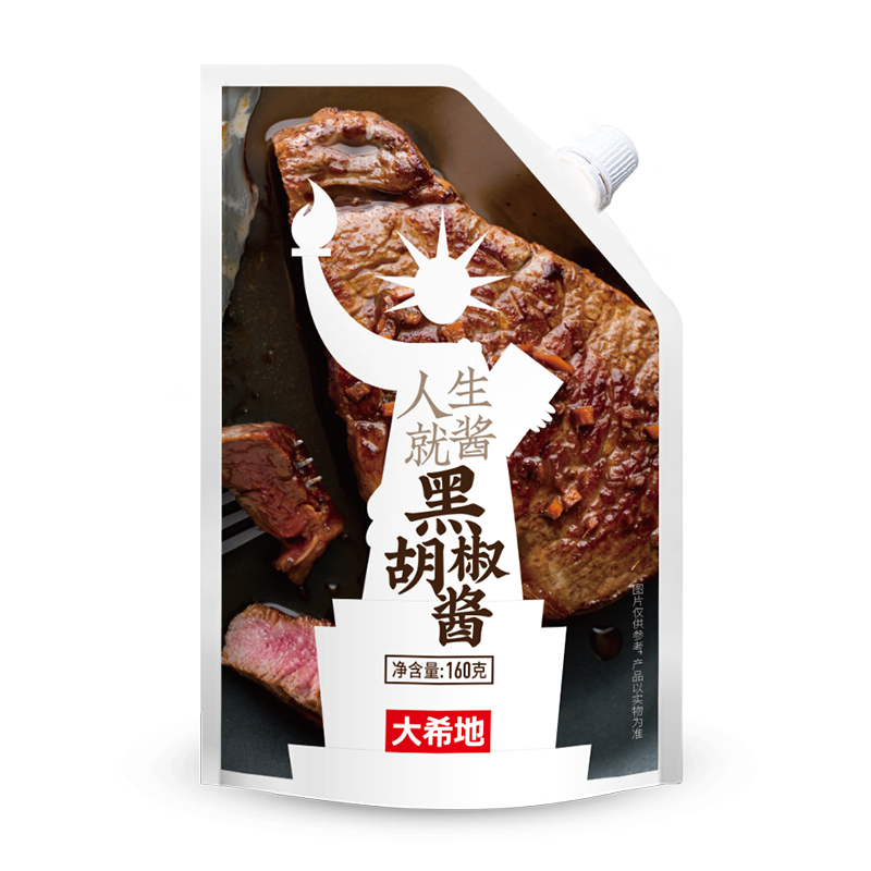 人生就酱黑胡椒酱160g*1