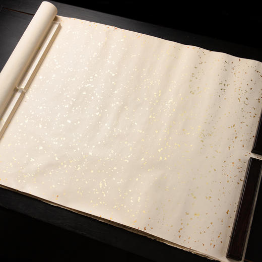 70年代A级四尺蜜白色片金蜡笺（一卷15张） 商品图3