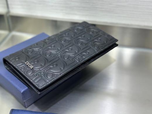 迪奥 黑色 Gravity 印花效果皮革 钱包 卡包（LZ ） 商品图3