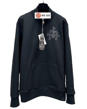 中性款半拉链立领加绒卫衣he009