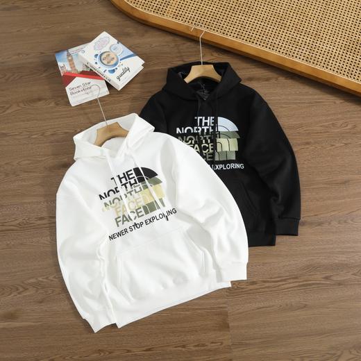 320克新疆棉 连帽 款式加绒 印花卫衣 商品图1