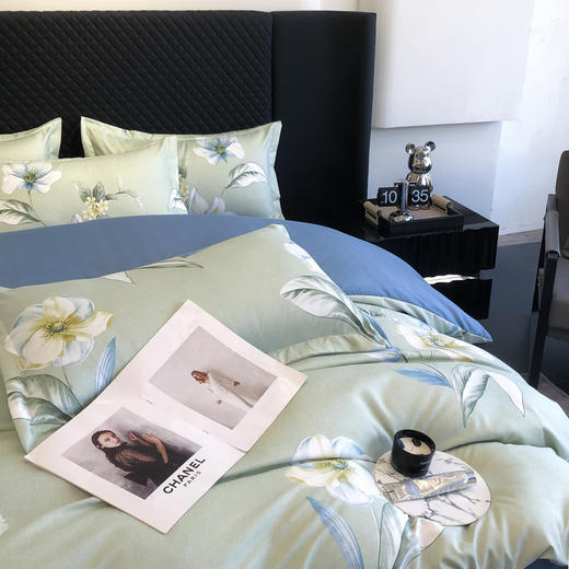 【阳光棉 好睡眠】QIUBAN秋板繁花似锦长绒棉四件套 80支新疆长绒棉 陌上花开 锦上添花 AB双版 可机洗水洗 商品图5