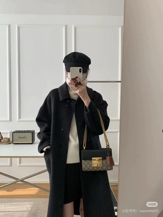 Gucci padlock 老花拼皮 黑色 月光宝盒 小号 链条包 商品图3