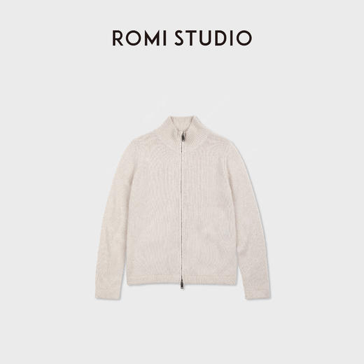 ROMI STUDIO“云朵裹肤”婴驼羊毛混纺奢配老钱立领外套 RWDSWY1669 商品图0