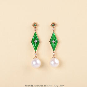 【遇贵人】翡翠珍珠耳坠   EZ12412018
