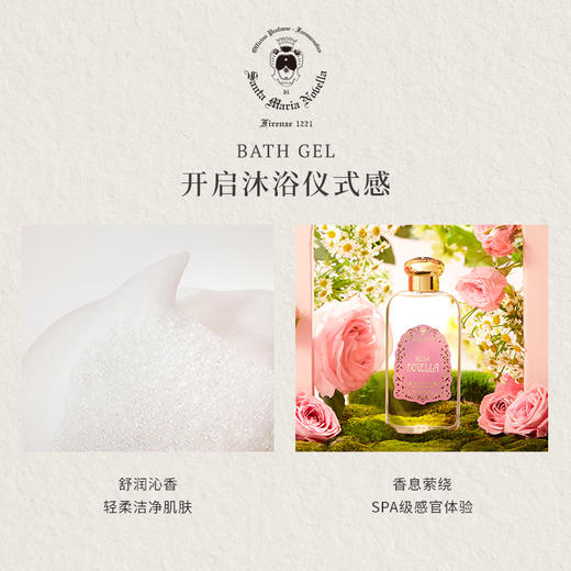 品牌直发 Santa Maria Novella 圣塔玛利亚诺维拉 修道院玫瑰香型沐浴露  250mL 商品图2