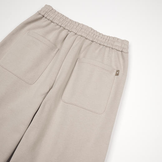 ROMI STUDIO“温暖松弛”棉质绒感加厚松紧腰宽松直筒裤 RWCWXX6634 商品图3