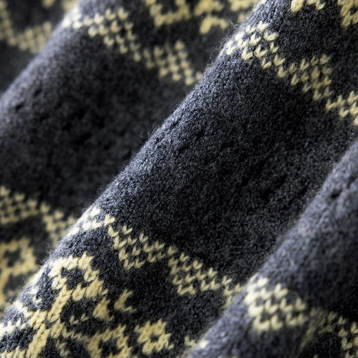 「高货wl」全新升级【铂金会员192/天猫259/差价67】(01648)洛诗琳气质羊毛混纺密织毛衣2025秋冬圆领宽松提花毛衣女 商品图4