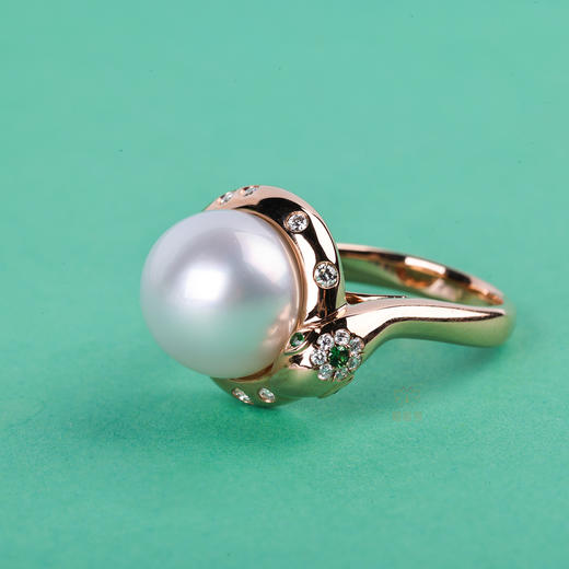 【瑞蛇拥珠】海水珍珠戒    ZZ12409050 商品图4