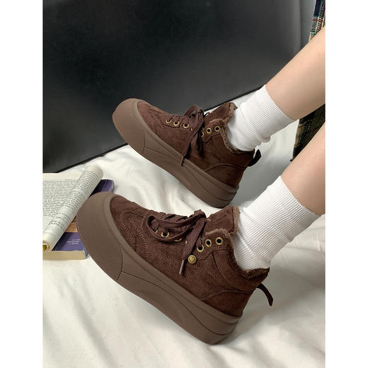 【YW】无忧购冬季新款厚底百搭时尚加绒舒适保暖棉鞋MIS-6253（截单后3-5天发货） 商品图1