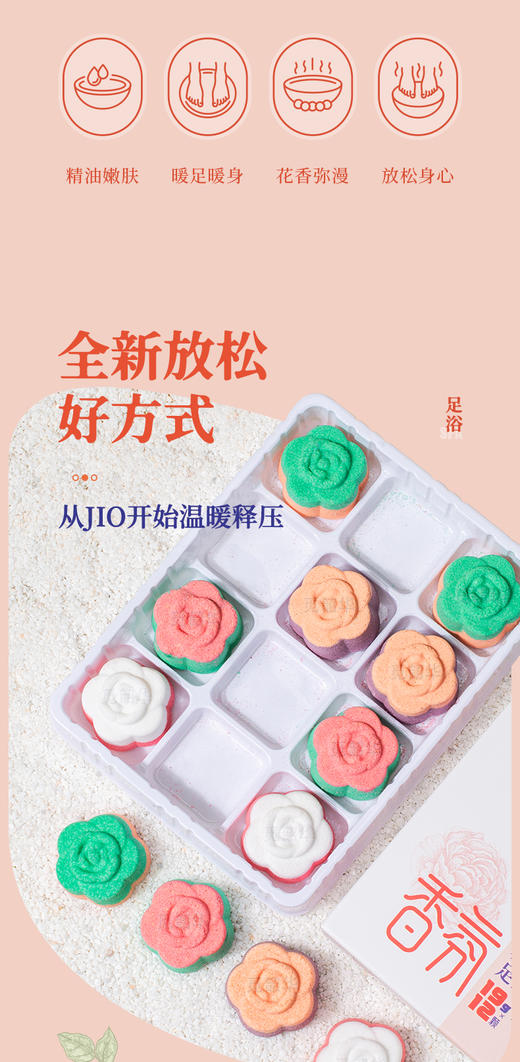 【觅贝思香氛足浴球】被追问800次的泡脚神器！冰山体质姐妹速冲！ 谁说泡脚是妈妈辈的养生？最近挖到这款神仙足浴球🌿 直接把鲜花精油馆搬回家-SKSM 商品图7