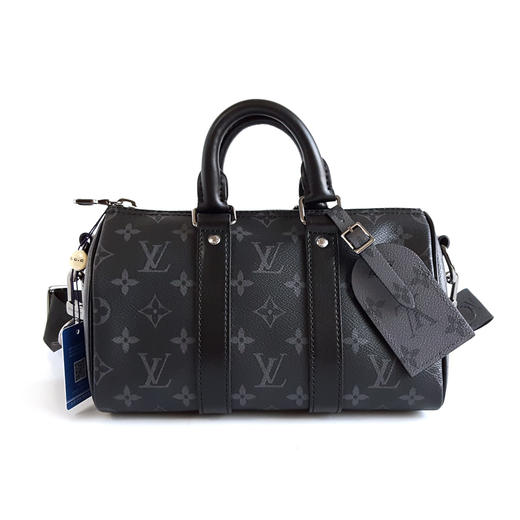 【闲置未使用】LV路易威登M46271黑武士黑老花keepall 25手提单肩包中性款 091225AK14 商品图0