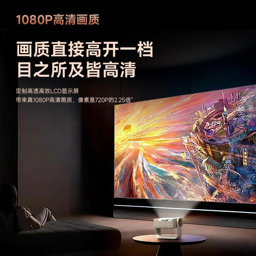 腾讯极光新品投影J5一体式云台投影仪（635CVIA、真1080P、全场景智能） 商品图2