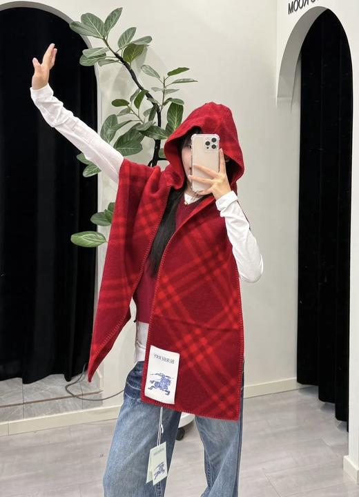巴宝莉 带帽 围巾 披肩（DSX） 商品图9