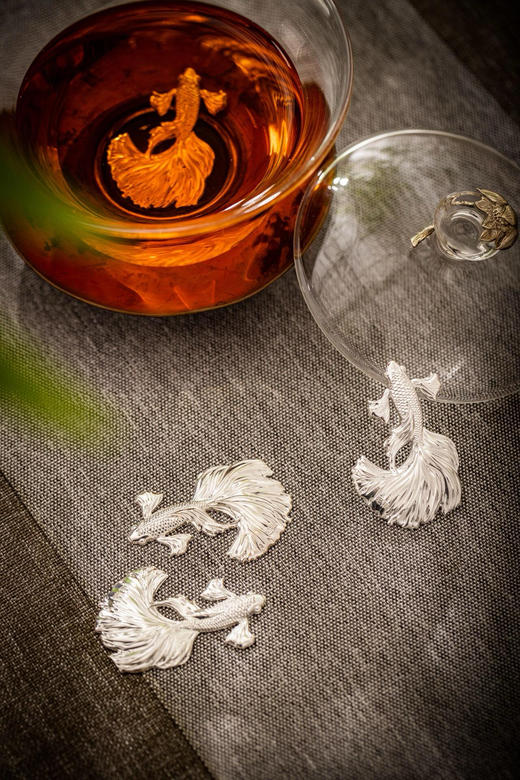 【周大金纯银999煮水泡茶神器SS517】✅高纯度999足银（含证书）非遗工艺，纯手工制作 ✅中式风格，浮雕纹理，低调雅致色泽细腻-PWJCY 商品图5