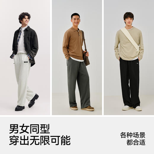 森马中国国家地理嘉绒系列长裤男款春季宽松直筒休闲裤子简约百搭 商品图4