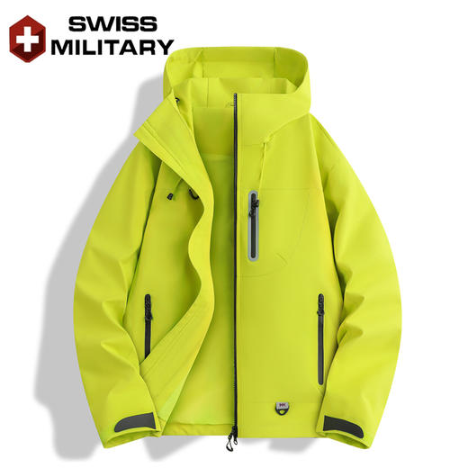 瑞士军工SWISS MILITARY2025新款春秋季户外防风防水男女同款防风冲锋衣( 单冲)7002 商品图5