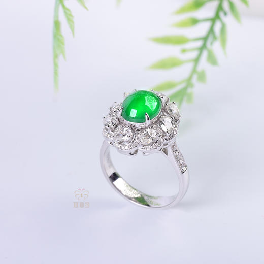 【繁花】满绿戒指-JZ12405057 商品图1